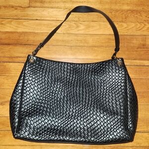 Amazon Black Textured Shoulder Bag